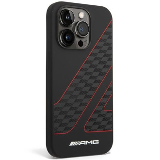 AMG AMHMP14X2SCFR iPhone 14 Pro Max 6,7" černo/černé pevné pouzdro Šachovnicový vzor MagSafe
