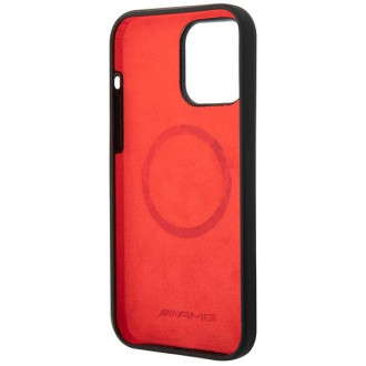 AMG AMHMP14X2SCFR iPhone 14 Pro Max 6,7" černo/černé pevné pouzdro Šachovnicový vzor MagSafe