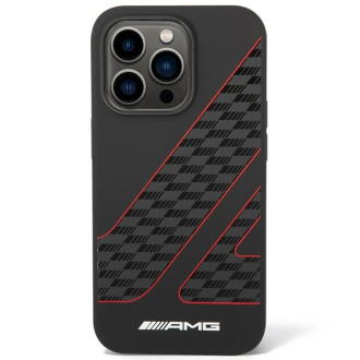 AMG AMHMP14X2SCFR iPhone 14 Pro Max 6,7" černo/černé pevné pouzdro Šachovnicový vzor MagSafe