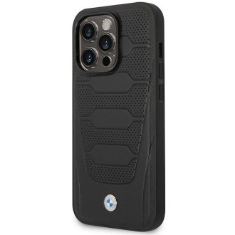 Pouzdro BMW BMHCP14X22RPSK iPhone 14 Pro Max 6,7" černá/černá se vzorem kožených sedadel