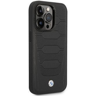 Pouzdro BMW BMHCP14X22RPSK iPhone 14 Pro Max 6,7" černá/černá se vzorem kožených sedadel