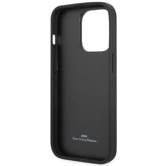 Pouzdro BMW BMHCP14X22RPSK iPhone 14 Pro Max 6,7" černá/černá se vzorem kožených sedadel