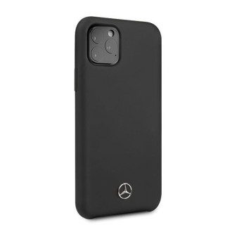 Pevné pouzdro Mercedes MEHCN58SILBK iPhone 11 Pro černo/černá silikonová řada