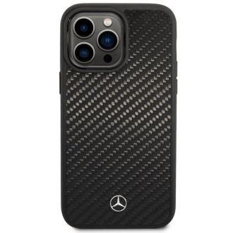 Mercedes MEHMP14XRCABK iPhone 14 Pro Max 6,7&quot; černo/černý karbonový pevný obal Dynamic Line MagSafe