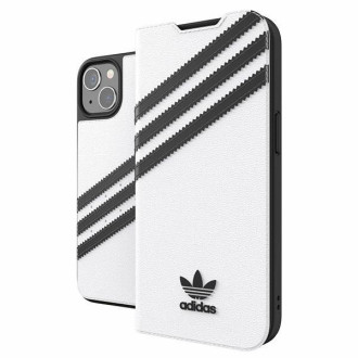 Adidas OR Booklet Case PU iPhone 13 6.1" černá/černo bílá 47092
