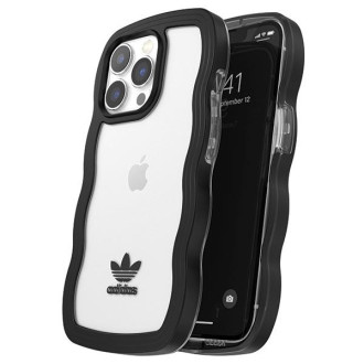 Adidas OR vlnité pouzdro iPhone 13 Pro /13 6,1" černé-transparentní/černo-transparentní 51900