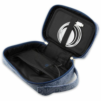 Organizér Guess Bag GUHBP4RPSB modro/modré 4G potištěné pruhy