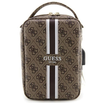 Guess Bag GUHBP4RPSW organizér hnědé/hnědé 4G potištěné pruhy