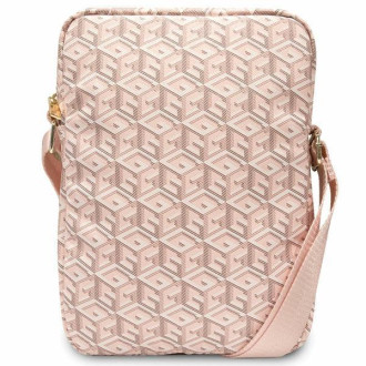 Taška Guess GUTB10HGCFSEP 10" růžová/růžová taška na tablety GCube Stripe