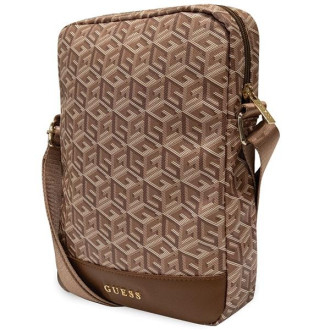 Guess Bag GUTB10HGCFSEW 10" hnědá/hnědá GCube Stripe Tablet Bag