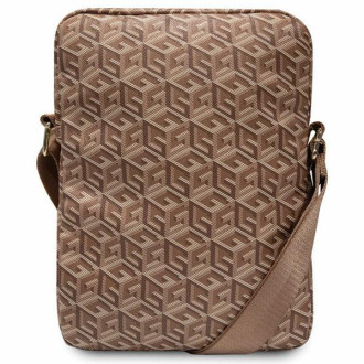 Guess Bag GUTB10HGCFSEW 10" hnědá/hnědá GCube Stripe Tablet Bag