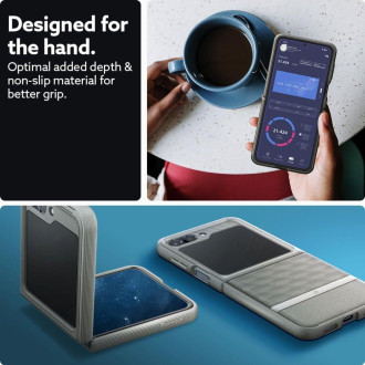 CASEOLOGY PARALLAXY GALAXY Z Flip 5 POPAN ŠEDÁ