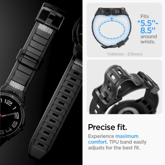 Spigen RUGGED ARMOR &quot;PRO&quot; GALAXY Watch 6 KLASICKÉ (43MM) MATNÁ ČERNÁ