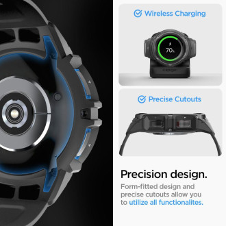 Spigen RUGGED ARMOR &quot;PRO&quot; GALAXY Watch 6 KLASICKÉ (43MM) MATNÁ ČERNÁ