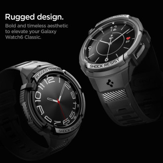 Spigen RUGGED ARMOR &quot;PRO&quot; GALAXY Watch 6 CLASSIC (47MM) MATNÁ ČERNÁ
