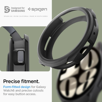 Spigen TEKUTINY VZDUCHU Samsung GALAXY Watch 6 (44MM) MATTE ČERN