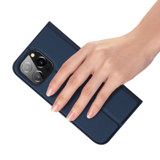 Peněženka Dux Ducis Skin Pro pro iPhone 15 Pro – modrá