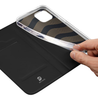 Peněženka Dux Ducis Skin Pro pro iPhone 15 Plus – černá