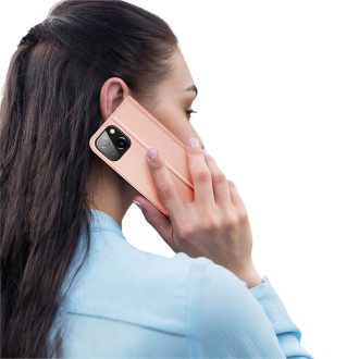 Peněženka Dux Ducis Skin Pro pro iPhone 15 – růžová