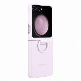 Silikonové pouzdro s držákem pro Samsung Galaxy Z Flip 5 - fialové