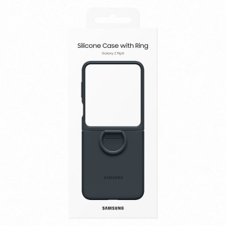 Silikonové pouzdro s držákem pro Samsung Galaxy Z Flip 5 - modré