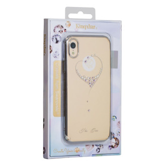 Kingxbar Wish Series case decorated with original Swarovski Crystals iPhone 13 gold