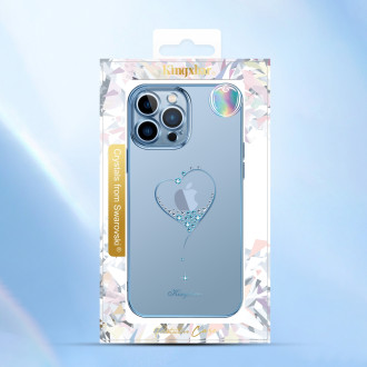 Kingxbar Wish Series case decorated with original Swarovski crystals iPhone 13 Pro Max gold