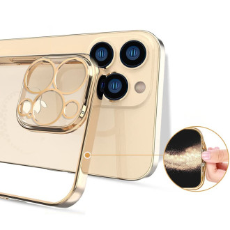 Kingxbar Wish Series case decorated with original Swarovski crystals iPhone 13 Pro Max gold