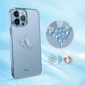 Kingxbar Wish Series case decorated with original Swarovski crystals iPhone 13 Pro Max gold