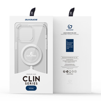 Pouzdro na iPhone 15 Pro Max s MagSafe Dux Ducis Clin – průhledné