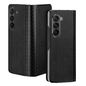 Dux Ducis Bril Leather Flip Wallet Case pro Samsung Galaxy Z Fold5 5G - Black