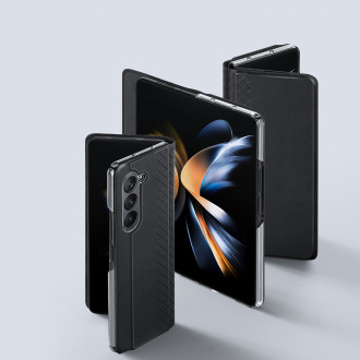 Dux Ducis Bril Leather Flip Wallet Case pro Samsung Galaxy Z Fold5 5G - Black