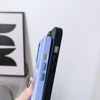 Magnetický barevný matný kryt pro iPhone 15 Pro Max - fialový