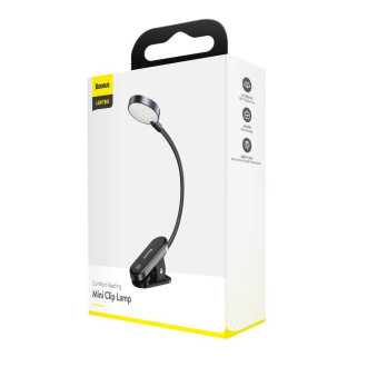 Baseus mini LED reading lamp with clip gray (DGRAD-0G)