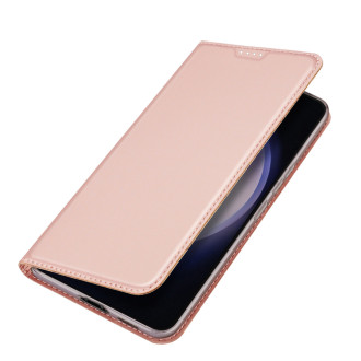 Peněženka se stojánkem pro Samsung Galaxy S23 FE Dux Ducis Skin Pro - růžová