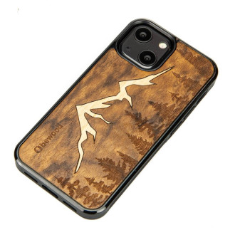 Dřevěné pouzdro pro iPhone 13 Mini Bewood Imbuia Mountains