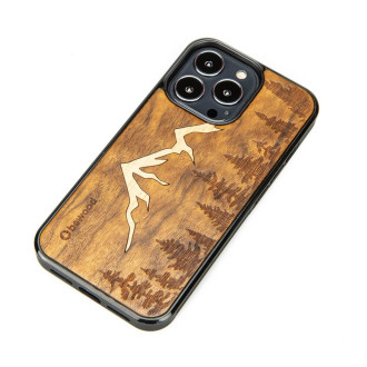 Dřevěné pouzdro pro iPhone 13 Pro Bewood Imbuia Mountains