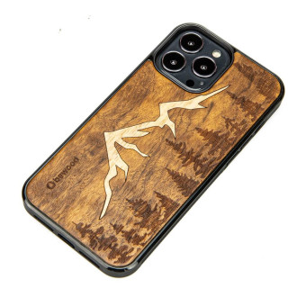 Dřevěné pouzdro pro iPhone 13 Pro Max Bewood Imbuia Mountains
