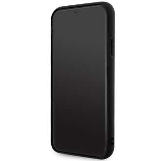 Karl Lagerfeld KLHCN613DRKNK iPhone 11 / Xr 6,1" černo/černé pevné pouzdro Gumová hlava Karl Head 3D