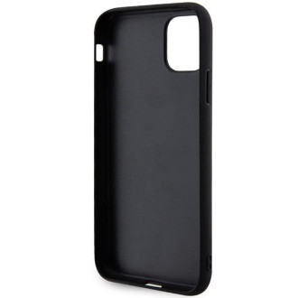 Karl Lagerfeld KLHCN613DRKNK iPhone 11 / Xr 6,1" černo/černé pevné pouzdro Gumová hlava Karl Head 3D