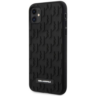 Karl Lagerfeld KLHCN61RUPKLPK iPhone 11 / Xr 6,1" pevný kryt černý/černý 3D monogram