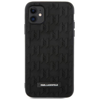 Karl Lagerfeld KLHCN61RUPKLPK iPhone 11 / Xr 6,1" pevný kryt černý/černý 3D monogram