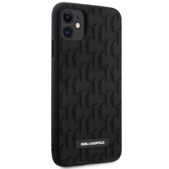 Karl Lagerfeld KLHCN61RUPKLPK iPhone 11 / Xr 6,1" pevný kryt černý/černý 3D monogram