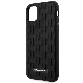 Karl Lagerfeld KLHCN61RUPKLPK iPhone 11 / Xr 6,1" pevný kryt černý/černý 3D monogram