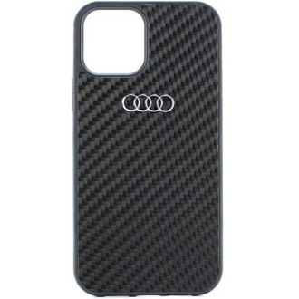 Audi Carbon Fiber iPhone 12/12 Pro 6,1&quot; černý/černý pevný obal AU-TPUPCIP12P-R8/D2-BK