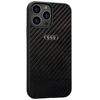 Audi Carbon Fiber iPhone 13 Pro / 13 6,1&quot; černý/černý pevný obal AU-TPUPCIP13P-R8/D2-BK