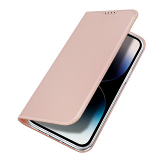 Peněženka Dux Ducis Skin Pro pro iPhone 15 Pro – růžová