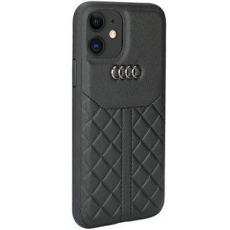Originální kožený kryt Audi na iPhone 11 / Xr 6,1&quot; černý/černý AU-TPUPCIP11R-Q8/D1-BK