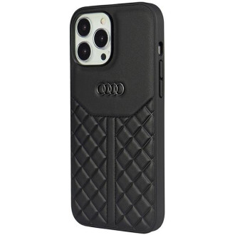 Originální kožený obal na iPhone 13 Pro Max 6,7&quot; černý/černý AU-TPUPCIP13PM-Q8/D1-BK