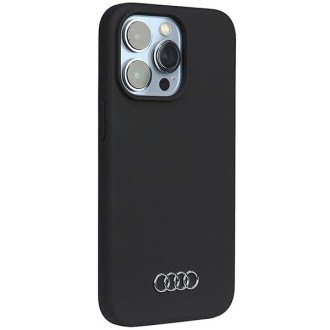 Audi silikonové pouzdro iPhone 13 Pro / 13 6,1&quot; černo/černé pevné pouzdro AU-LSRIP13P-Q3/D1-BK